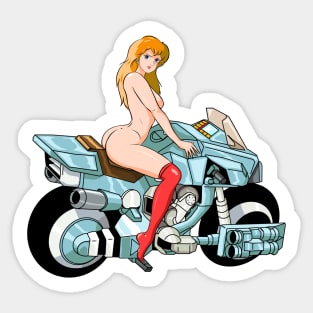 Girl bike Sticker